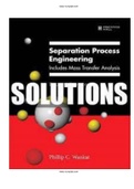 Separation Process Engineering Includes Mass Transfer Analysis 4th Edition Wankat Solutions Manual