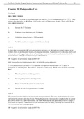 Chapter 19: Postoperative Care. TestBank Lewis Medical-Surgical Nursing: Assessment and Management of Clinical Problems