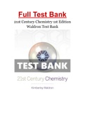 21st Century Chemistry 1st Edition Waldron Test Bank