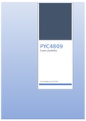 PYC4809 Exam portfolio  Rated