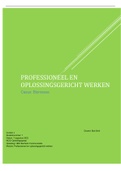 Module Professioneel en oplossingsgericht werken - cijfer: 8,5 !