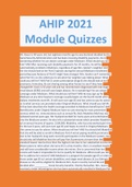 AHIP 2021 Module Quizzes