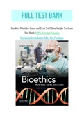 Bioethics Principles Issues and Cases 3rd Edition Vaughn Test Bank