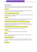 NUR 205 Pharmacology Final Review Test 1 to 5 Question and Answers Pharmacology Test #11. Which effect on the body does the nurse understand is the reason for the need to discontinue medication when a client’s liver function test becomes elevated as a res