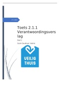 Toets 2.1.1 verantwoordingsverslag