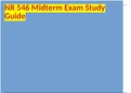 NR 546 Midterm Exam Study Guide