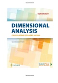 Dimensional Analysis 2nd Edition Horntvedt Test Bank |Complete Guide A+| Instant download.