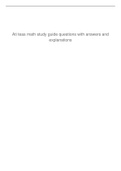 ATI TEAS Math Study Guide: Questions with Answers and Explanations 