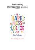 Boekverslag De Hapiness goeroe - Jette Schröder