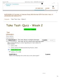 NURS 6003 Week 2 Quizzes (Bundle)