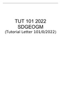 SDGEOGM Tutorial Letter 101/0/2022 (TUT 101 2022 SDGEOGM)