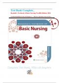 Test Bank Complete_ Rosdahl's Textbook of Basic Nursing Twelfth Edition, (2021) Caroline Rosdahl| 16 Units| All Chapters 1 – 103| New Questions| Answers Keys