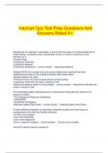  Hazmat Ops Test Prep Questions And Answers Rated A+.