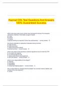   Hazmat CDL Test Questions And Answers 100% Guaranteed Success.