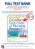 Test Bank for Polit & Beck Canadian Essentials of Nursing Research 4th Edition (Kevin Woo, 2017) | All Chapters Covered