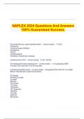 NAPLEX 2024 Questions And Answers 100% Guaranteed Success.