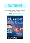 CURRENT Medical Diagnosis and Treatment 2019 58th Edition Papadakis, McPhee Test Bank