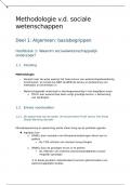 Volledige samenvatting van METHODOLOGIE VAN DE SOCIALE WETENSCHAPPEN (16/20) 