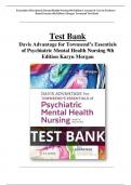 Test Bank by Morgan Townsend Essentials of Psychiatric Mental Health Nursing 8th Edition Concepts of Care in Evidence- Based Practice 8th Edition