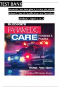 TEST BANK For Paramedic Care: Principles & Practice, 6th edition Volume 5 by Bledsoe, ISBN: 9780136895299, All 16 Chapters Covered, Verified Latest Edition