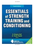 Essentials of Strength Training and Conditioning 4th Edition Haff Test Bank |Complete Guide A+| Instant download.