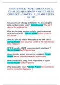 SMOG CHECK INSPECTOR EXAM CA EXAM 2025 QUESTIONS AND DETAILED CORRECT ANSWERS | A+GRADE STUDY GUIDE