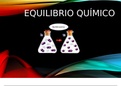 Necesitas información sobre el equilibrio químico 