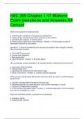 HSC 305 Chapter 1-17 Midterm Exam Questions and Answers All Correct 