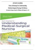 Davis Advantage for Understanding Medical-Surgical Nursing 7th Edition STUDY GUIDE By Williams & Hopper . All 57 Chapters  Complete, Verified Edition: ISBN 9780803640689