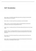 SAT Test Questions and Answers- Vocabulary