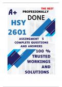 HSY2601 Assignment 5 QUIZ (COMPLETE ANSWERS) Semester 2 2024 (567122)- DUE 19 October 2024