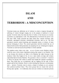 islam and terrorism a misconception