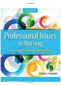 Professional Issues in Nursing Challenges and Opportunities 5th Edition Huston Test Bank