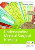 TEST BANK for Understanding Medical-Surgical Nursing, 6th Edition by Williams and Hopper