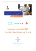 Integrale opdracht HBO Bachelor Bedrijfskunde fase 1 (Cijfer 7,2)