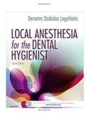 Local Anesthesia for the Dental Hygienist 2nd Edition Logothetis Test Bank |Complete Guide A+|Instant download .