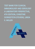 Test Bank For Clinical Immunology and Serology A Laboratory Perspective, 4th Edition, Christine Dorresteyn Stevens, Linda E. Miller.