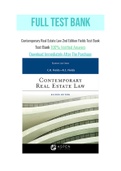 Contemporary Real Estate Law 2nd Edition Fields Test Bank