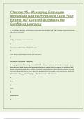 Chapter 15—Managing Employee Motivation and Performance | Ace Your Exams:107 Curated Questions for Confident Learning The Ultimate Answer Guide: Excel in Your Exams|42 Pages