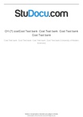 Cost Test bank Cost Test bank Cost Test bank Cost Test bank (University of Modern Sciences)