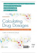 Calculating Drug Dosages: A Patient-Safe Approach to Nursing and Math 2nd Edition TEST BANK by Castillo, Verified Chapters 1 - 22, Complete Newest Version