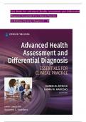 TEST BANK For Advanced Health Assessment and Differential Diagnosis Essentials for Clinical Practice 1st Edition Myrick, Verified Chapters 1 - 12, Complete Newest Version