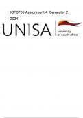 IOP3705 Assignment 4 Semester 2 2024 DETAILED ANSWERS UNISA