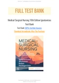 Medical Surgical Nursing 10th Edition Ignatavicius Test Bank