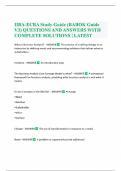 IIBA-ECBA Study Guide (BABOK Guide V3) QUESTIONS AND ANSWERS WITH COMPLETE SOLUTIONS | LATEST