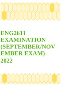 ENG2611 EXAMINATION (SEPTEMBER/NOVEMBER EXAM) 2022