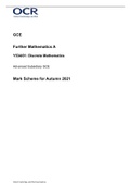 GCEFurther Mathematics AY534/01:  Discrete MathematicsAdvanced Subsidiary GCE Mark Scheme for Autumn 2022