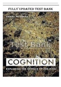 Test Bank for Cognition, Exploring the Science of the Mind 7th Edition by Daniel Reisberg