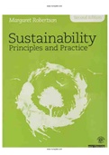 Sustainability Principles and Practice 1st Edition Robertson Test Bank