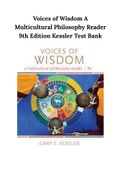 Voices of Wisdom A Multicultural Philosophy Reader 9th Edition Kessler Test Bank